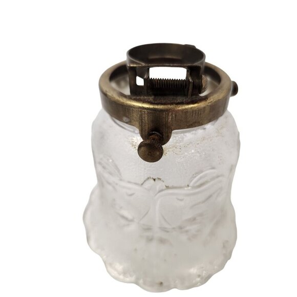 Lamp Bulb Cover, vintage glass ruffled lamp shade replacement light shade 4.5 in - Picture 9 of 9